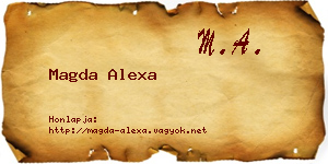 Magda Alexa névjegykártya